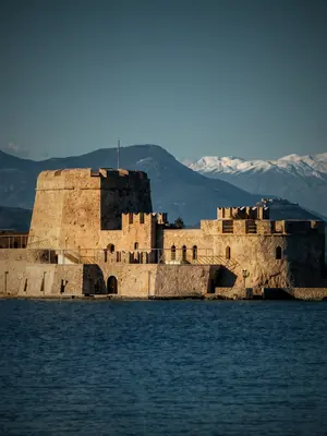 The Bourtzi fortress in the bay of Nafplio